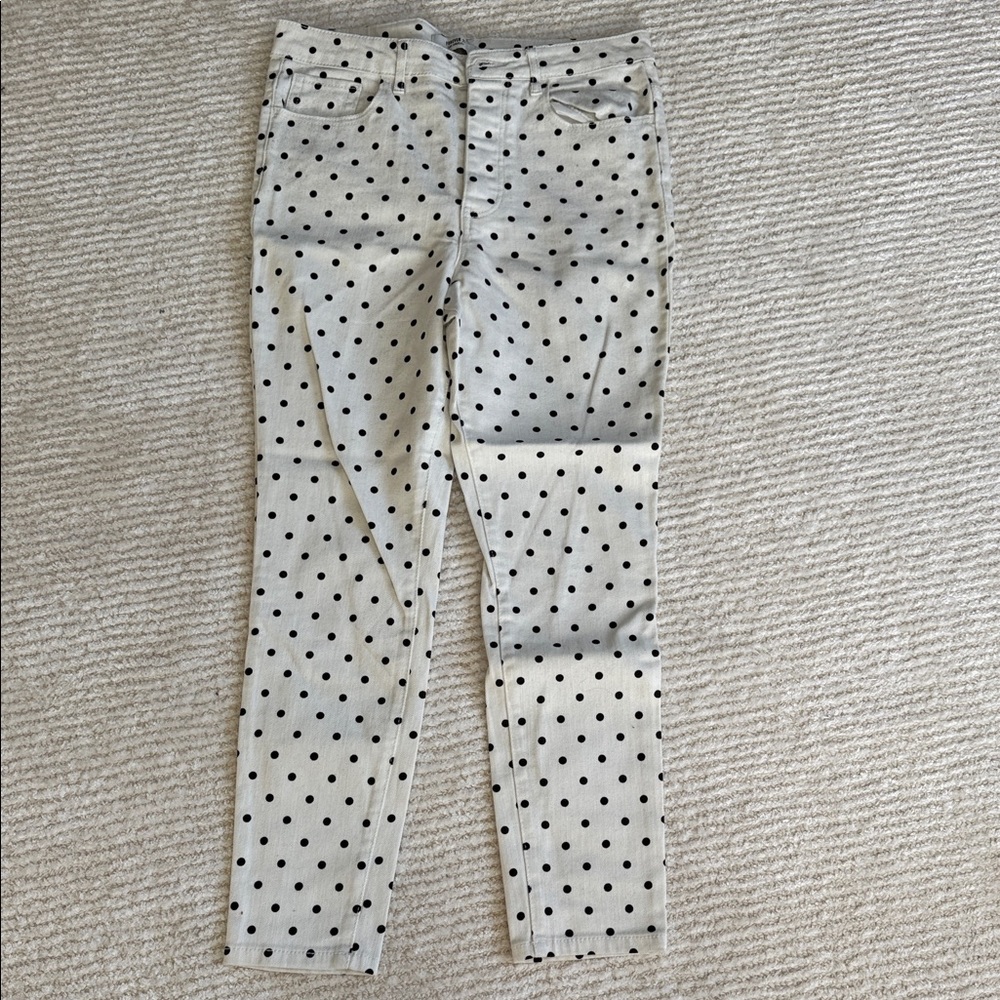 Forever 21 Black Polka Dot Jeans